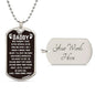 To Dad From Baby Angel Dog Tag - God though I was special - Giftinum