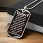 To Dad From Baby Angel Dog Tag - God though I was special - Giftinum