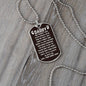 To Dad From Baby Angel Dog Tag - God though I was special - Giftinum
