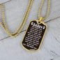 To Dad From Baby Angel Dog Tag - God though I was special - Giftinum