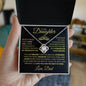 To Daughter From Dad Necklace - Straighten your crown - Giftinum