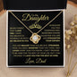 To Daughter From Dad Necklace - Straighten your crown - Giftinum