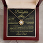 To Daughter From Dad Necklace - Straighten your crown - Giftinum