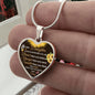 To Daughter Heart Necklace Love Dad - Giftinum