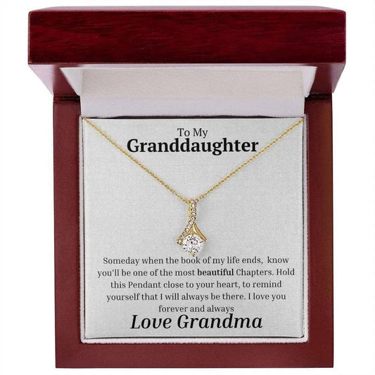 To Granddaughter - Alluring Beauty Necklace - Giftinum