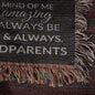 To Grandson Woven Blanket from Grandparents - Bond knows no distance - Giftinum