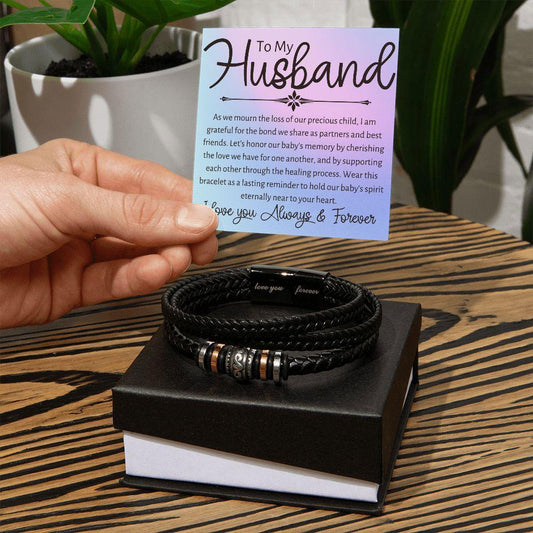 To Husband Bracelet - As we mourn the loss - Giftinum