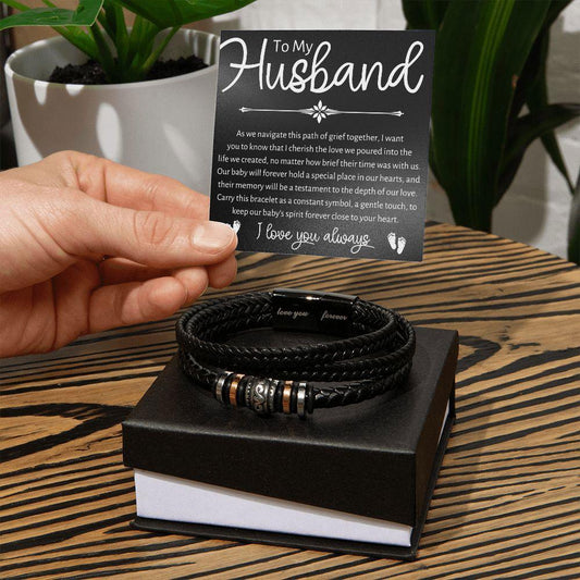 To Husband Bracelet - As we navigate this path - Giftinum