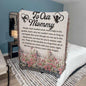 To Mother from Angel Babies Woven Blanket - Giftinum