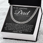 To My Amazing Dad-My Courage Cuban Link Chain - Giftinum