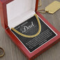 To My Amazing Dad-My Courage Cuban Link Chain - Giftinum