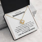 To My Amazing Granddaughter Love Knot Necklace- the ultimate Christmas gift 18K Yellow Gold Finish / Standard Box Jewelry Giftinum