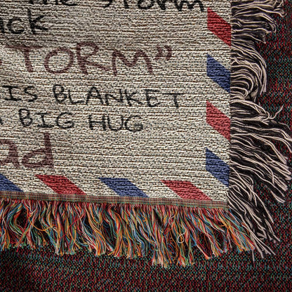 To My Badass Daughter Heirloom Woven Blanket - Giftinum