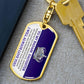 To My Badass Daughter Keychain - Giftinum