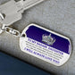To My Badass Daughter Keychain - Giftinum