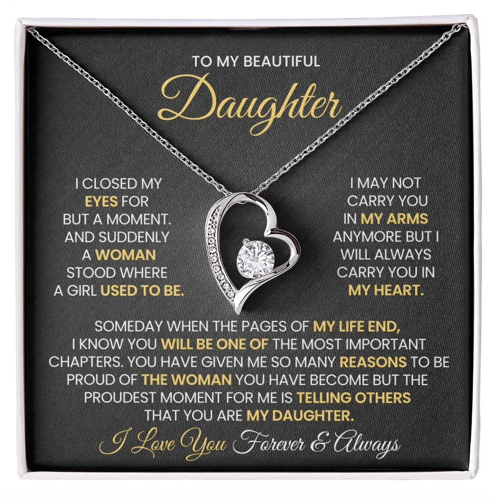 To My Beautiful Daughter - Closed my eyes - Giftinum