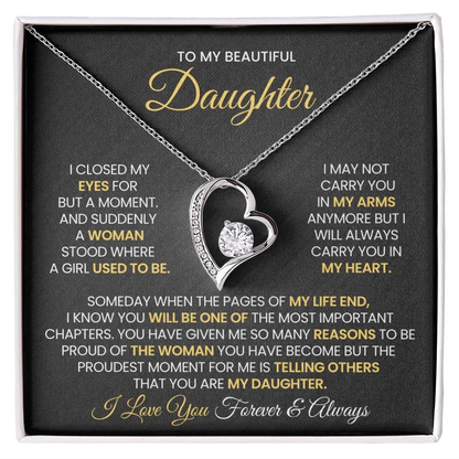 To My Beautiful Daughter - Closed my eyes - Giftinum