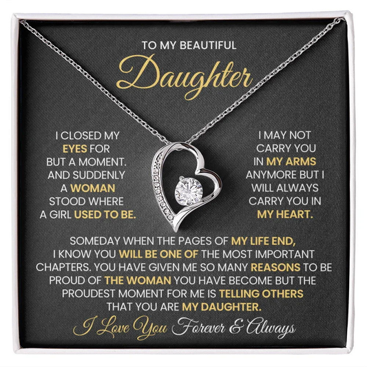 To My Beautiful Daughter - Closed my eyes - Giftinum