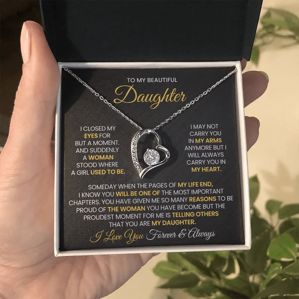 To My Beautiful Daughter - Closed my eyes - Giftinum