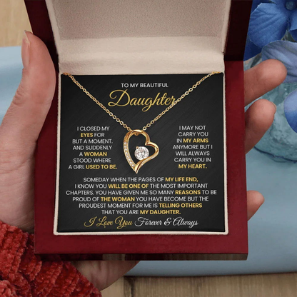 To My Beautiful Daughter - Closed my eyes - Giftinum
