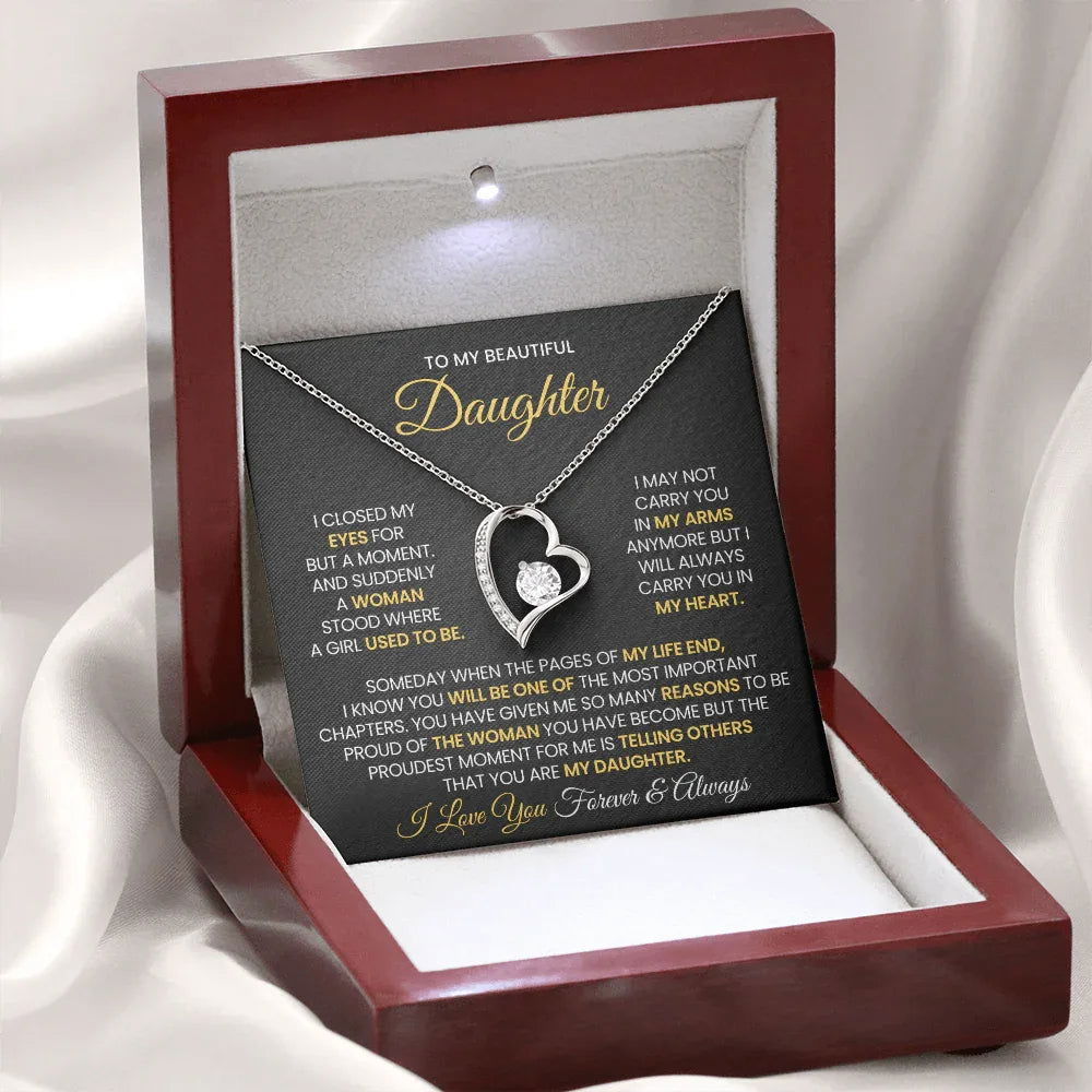 To My Beautiful Daughter - Closed my eyes - Giftinum