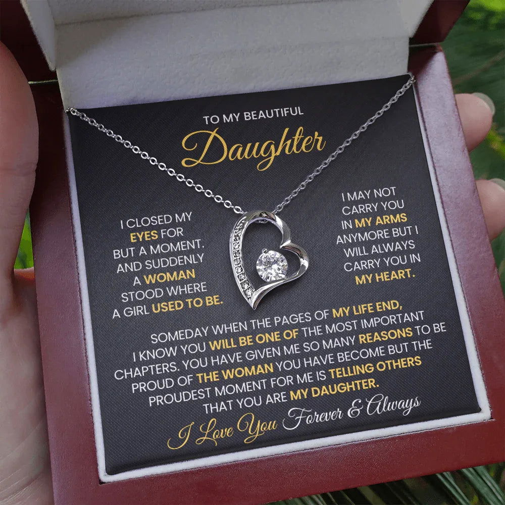 To My Beautiful Daughter - Closed my eyes - Giftinum