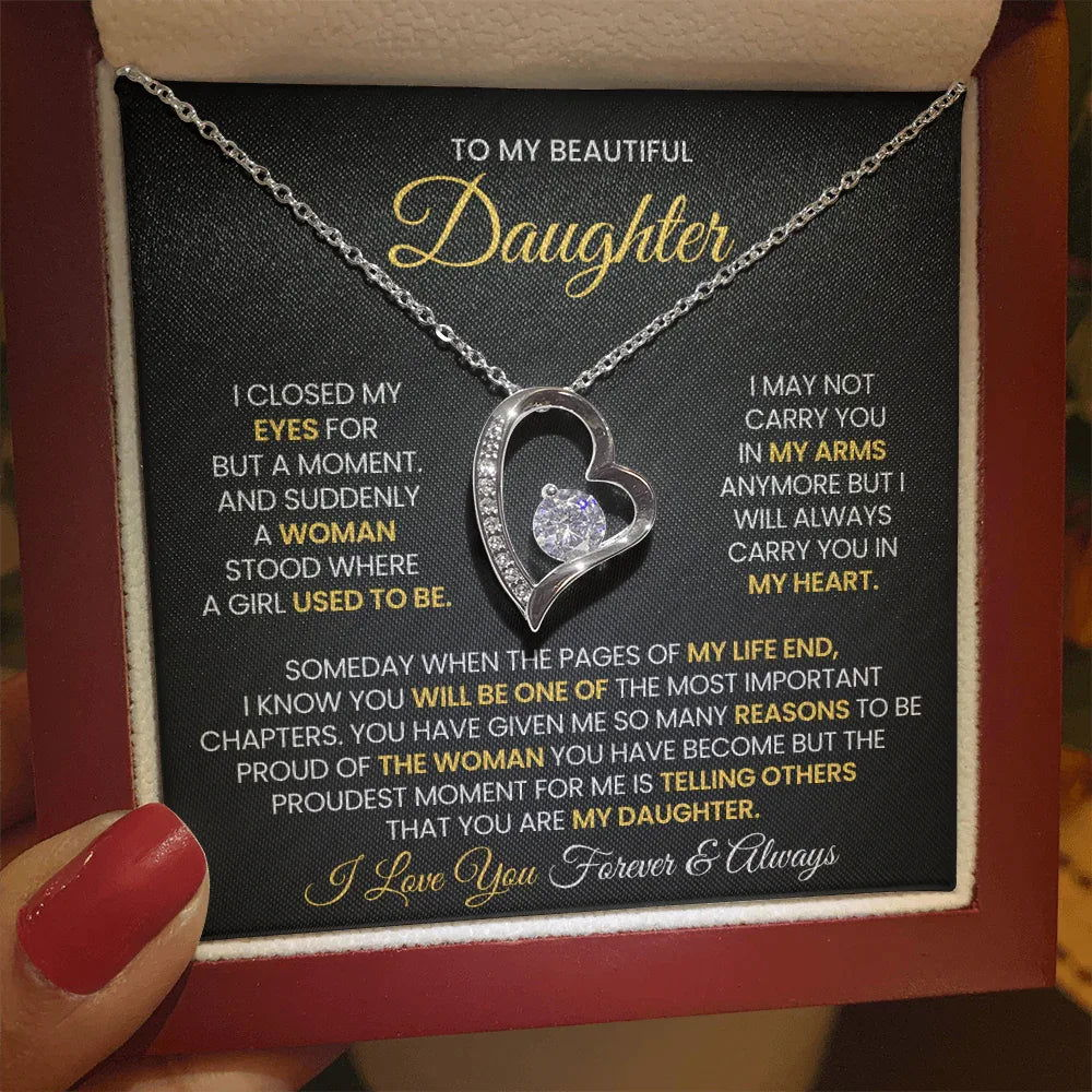 To My Beautiful Daughter - Closed my eyes - Giftinum