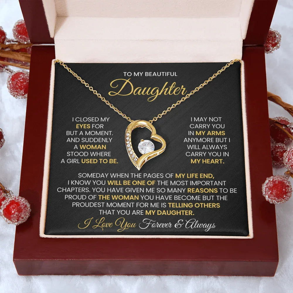 To My Beautiful Daughter - Closed my eyes - Giftinum