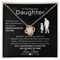 To My Beautiful Daughter Necklace - Believe in Yourself - Giftinum
