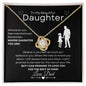 To My Beautiful Daughter Necklace - Believe in Yourself - Giftinum