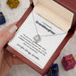 To My Beautiful Granddaughter - the arms of my granddaughter 14K White Gold Finish / Two-Toned Box Jewelry Giftinum