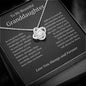 To My Beautiful Granddaughter Love Knot Necklace - As you grow older - Giftinum