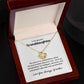 To My Beautiful Granddaughter Love Knot Necklace - The arms of my grandchildren 14K White Gold Finish / Standard Box Jewelry Giftinum
