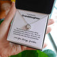 To My Beautiful Granddaughter Love Knot Necklace - The arms of my grandchildren 14K White Gold Finish / Standard Box Jewelry Giftinum