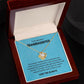To My Beautiful Granddaughter Love Knot Necklace - The moment I looked into your eyes 14K White Gold Finish / Standard Box Jewelry Giftinum