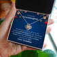 To My Beautiful Granddaughter Love Knot Necklace - The ultimate christmas gift 14K White Gold Finish / Two-Toned Box Jewelry Giftinum
