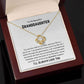 To My Beautiful Granddaughter Love Knot Necklace - You are the child of my child 18K Yellow Gold Finish / Luxury Box Jewelry Giftinum