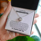To My Beautiful Granddaughter Love Knot Necklace - You are the child of my child 14K White Gold Finish / Standard Box Jewelry Giftinum