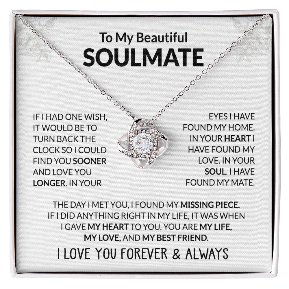 To My Beautiful Soulmate - If I Had One Wish - Giftinum