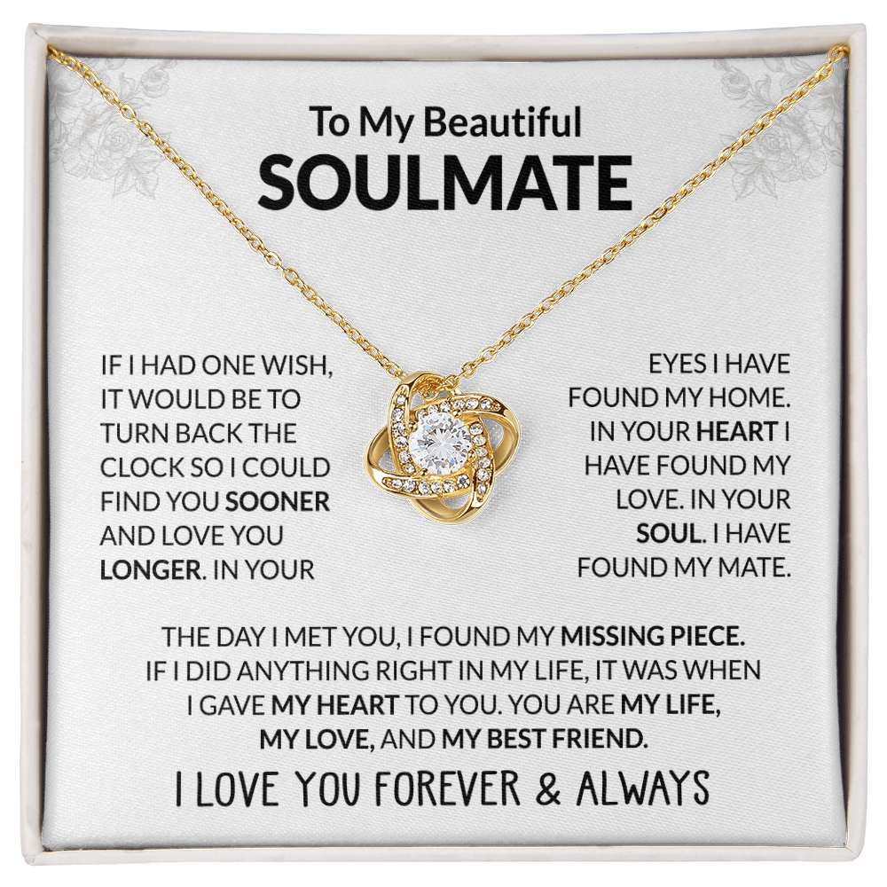 To My Beautiful Soulmate - If I Had One Wish - Giftinum
