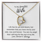To My Beautiful Wife - Life has its up and down 14k White Gold Finish / Standard Box Jewelry Giftinum