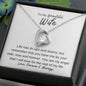 To My Beautiful Wife - Life has its up and down 14k White Gold Finish / Standard Box Jewelry Giftinum