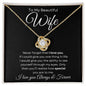 To My Beautiful Wife Necklace - Never Forget - Giftinum