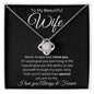 To My Beautiful Wife Necklace - Never Forget - Giftinum