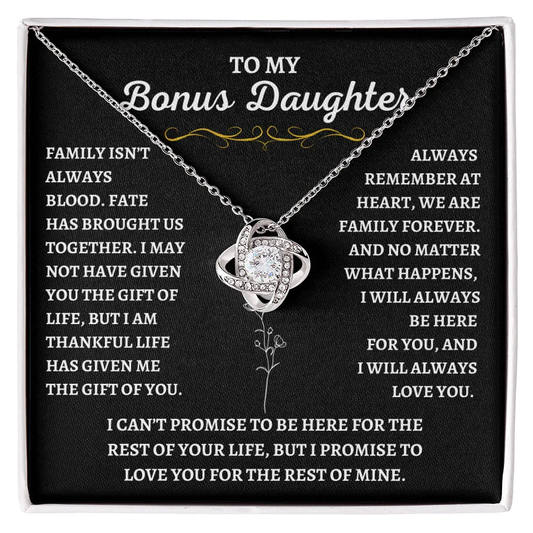 To My Bonus Daughter - Gift of Life Necklace - Giftinum