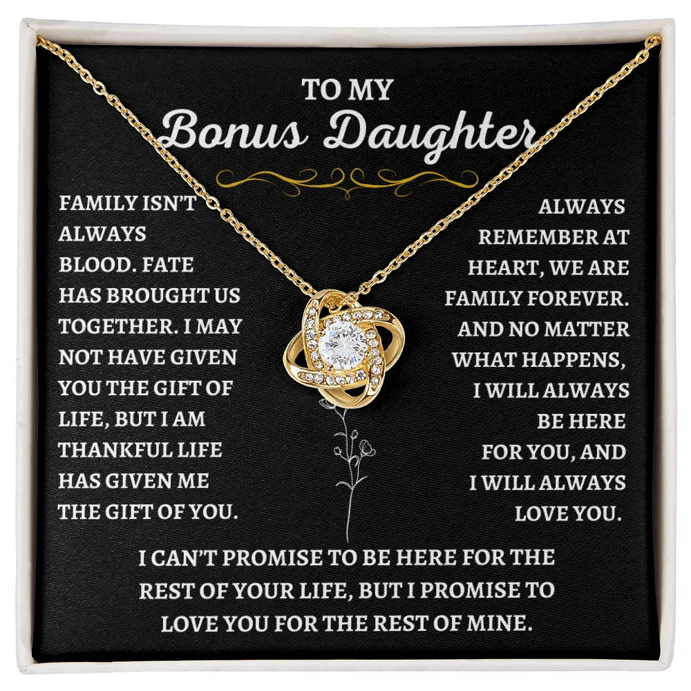 To My Bonus Daughter - Gift of Life Necklace - Giftinum