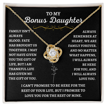 To My Bonus Daughter - Gift of Life Necklace - Giftinum
