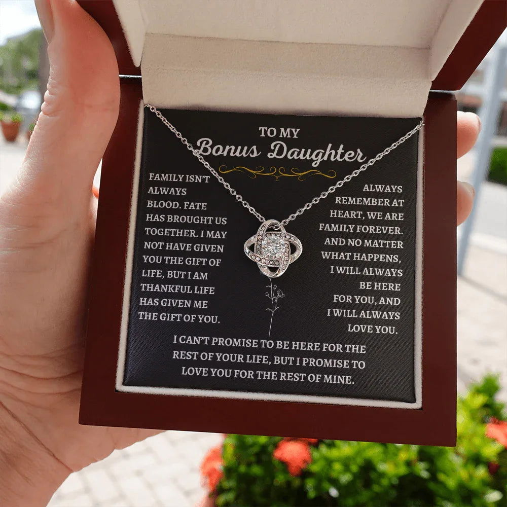 To My Bonus Daughter - Gift of Life Necklace - Giftinum
