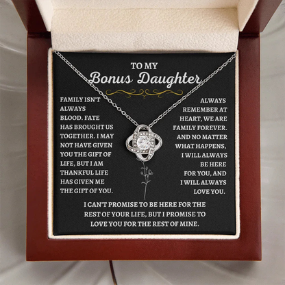 To My Bonus Daughter - Gift of Life Necklace - Giftinum