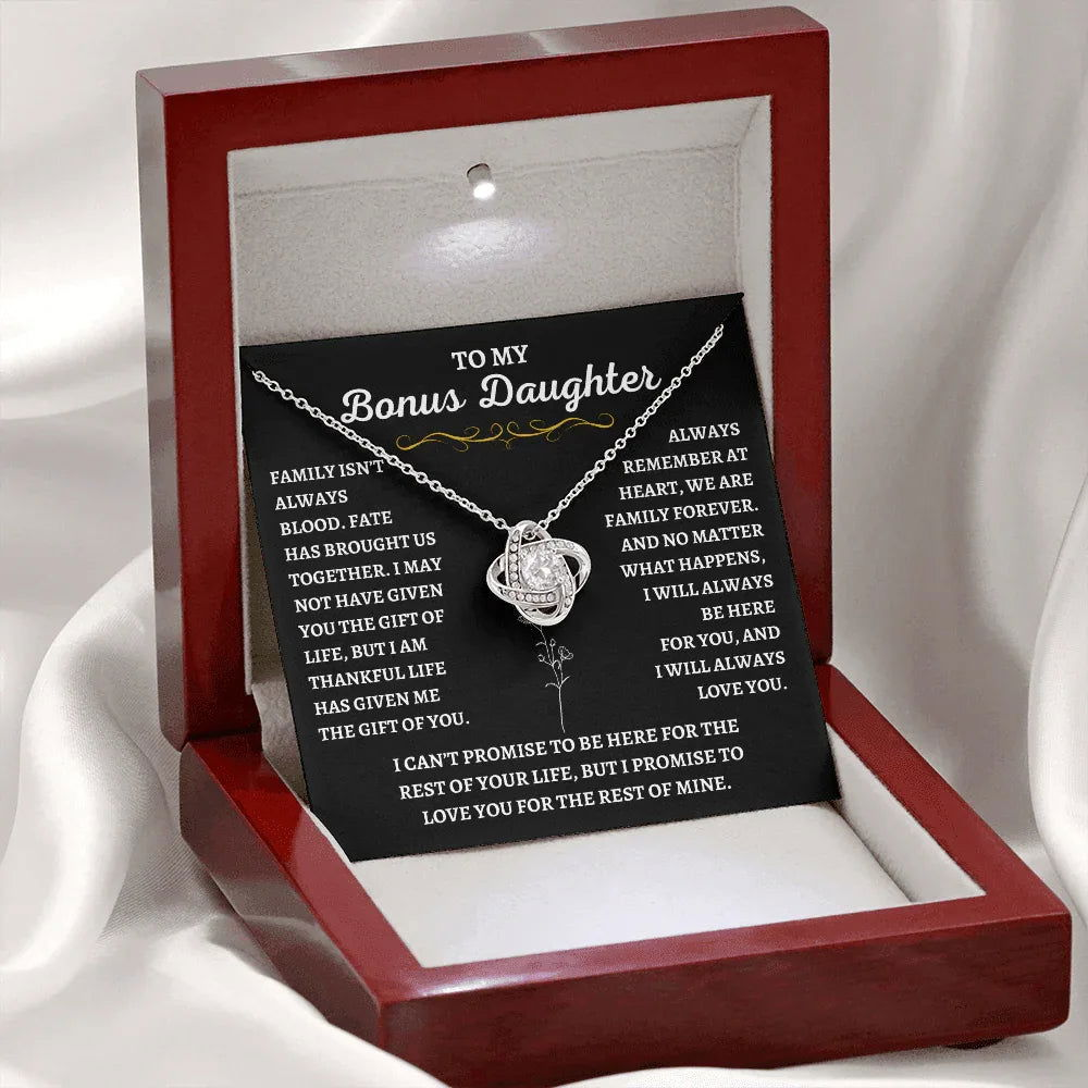 To My Bonus Daughter - Gift of Life Necklace - Giftinum